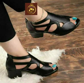صندل پشت‌زیپ جلو باز زنانه