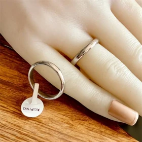انگشتر مردانه ژوپینگ مدل حلقه ساده