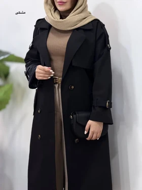 ترنچ کت بلند آستردار نورا