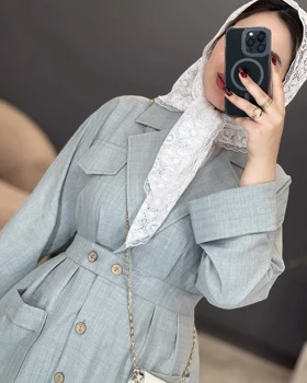 مانتو مزونی یقه انگلیسی