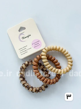 کش مو سیم تلفنی بسته 3 عددی