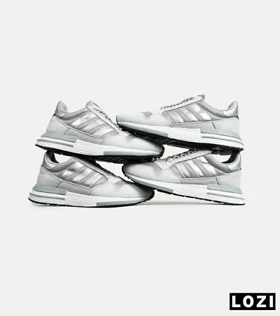 کفش کتانی مردانه طوسی نقره ای ADIDAS ZX 500