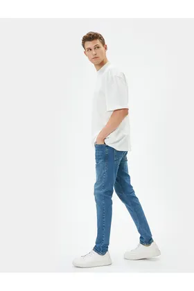 شلوار جین Skinny Fit - Michael Jean 4SAM40019ND
