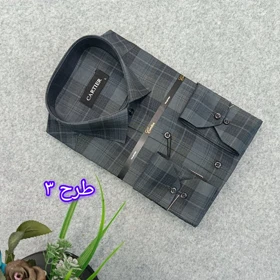 پیراهن طرحدار مردانه قواره ازاد ( قواره کلاسیک ) _ استین بلند