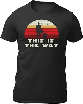 تیشرت لانگ دخترانه مندلورین | تیشرت لانگ دخترانه The Mandalorian طرح This is Star Wars Way Mens or Womens کد 132281