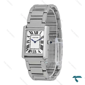 ساعت مردانه Cartier Tank نقره ای سایز مدیوم Cartier-7300-L