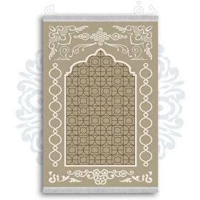 فرشینه از جنس پارچه هازان مخمل ترک طرح سجاده برند دفه کد DSJ 58