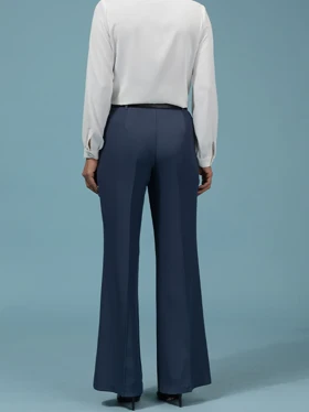 شلوار زنانه پارچه ای کرپ کنزو از بالا گشاد ریزشی 10106