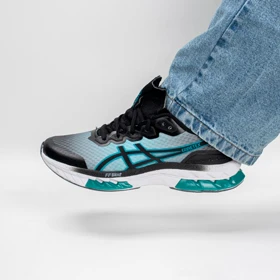 کفش کتانی مردانه مدل اسیکس ASICS رنگ مشکی آبی