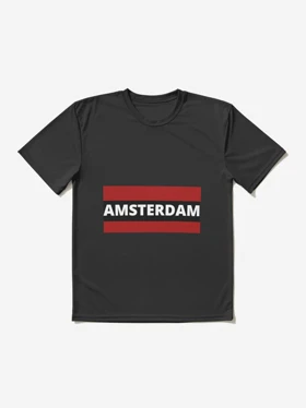 تیشرت لانگ ورزشی آژاکس تیشرت لانگ Ajax طرح Amsterdam