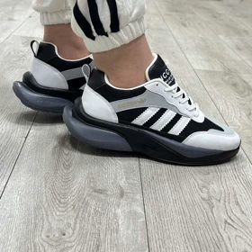 کفش و کتانی مردانه مدل آدیداس ADIDAS رنگ سفید و مشکی
