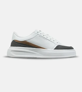 کفش کتانی کژوال مردانه و زنانه سفید طوسی Cole Haan GrandPrø مدل 8846