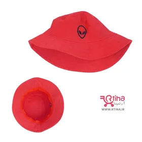 کلاه باکت هد دخترانه/ bucket/ رنگ قرمز آلین