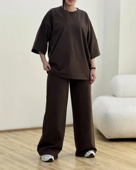 ست تیشرت و شلوارگلکسی قواره دار