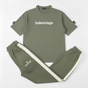 ست تیشرت و شلوار مردانه بنگال کش Balenciaga-سبز