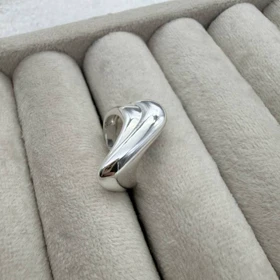 انگشتر موج نقره ای