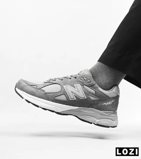 کفش کتانی طوسی NEW BALANCE 990