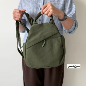 کوله بادی بگ مدل النا کتان (سبزیشمی)