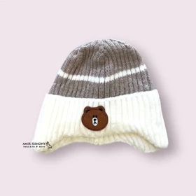 کلاه نوزادی پسرانه بافت تدی