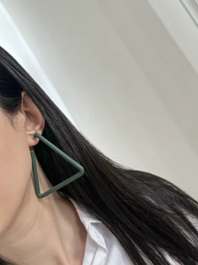 گوشواره فانتزی طرح مثلث