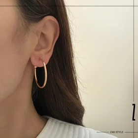 گوشواره حلقه‌ای خطی