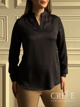 شومیز ساتن کوک قاپکدار