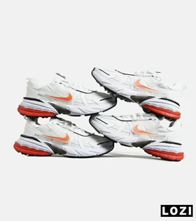 کفش کتانی مردانه و زنانه سفید نارنجی Nike cushlon