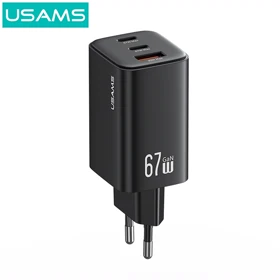 شارژر دیواری 67 وات یوسامز USAMS مدل CC265 سه پورت