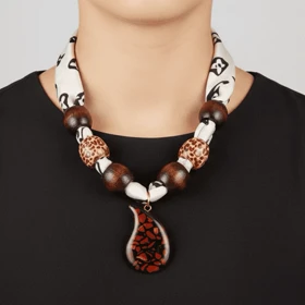 گردنبند دخترانه مدل پارچه ای بتجقه