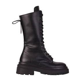 بوت بلند مشکی بندی مدل اونیکس کد 2165