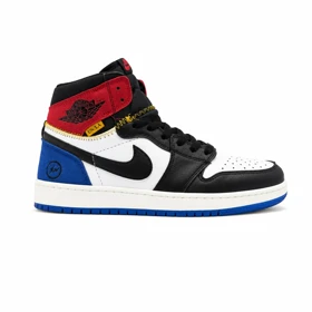 کفش و کتانی مردانه ساق‌دار مدل NIKE JORDAN 1 رنگ آبی قرمز کد 2326