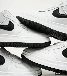 کفش کتانی بزرگ پا سفید مشکی نایک NIKE AIR FORCE مدل 5105