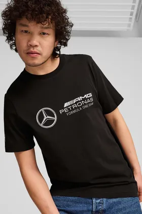 تیشرت آستین کوتاه زنانه-مردانه مشکی MAPF1 ESS Logo Tee