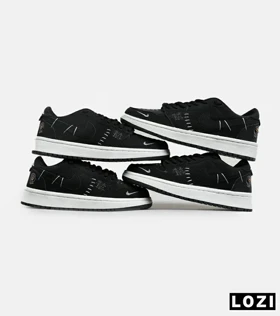 کفش کتانی مردانه و زنانه مشکی نایک NIKE jordan vodoo