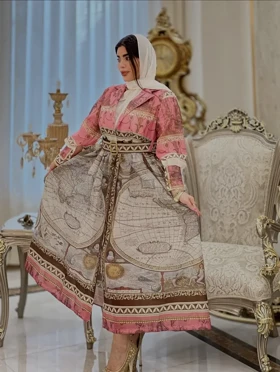 پیراهن ساتن سیلک پریرخ 3145