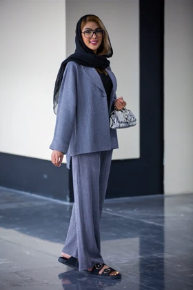 مانتو شلوار لونا بغل چاک