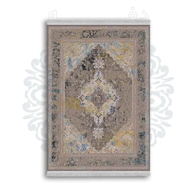 *جدید* فرشینه از جنس پارچه شانل مخمل ترک طرح فانتزی برند دفه کد 1455