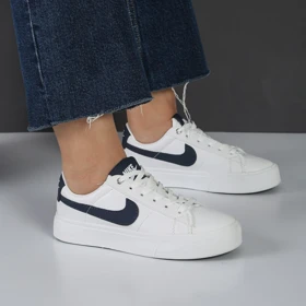 کفش و کتانی زنانه و دخترانه مدل نایک NIKE رنگ سفید مشکی کد M1108