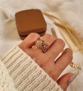 انگشتر طرح طلا ژوپینگ s14