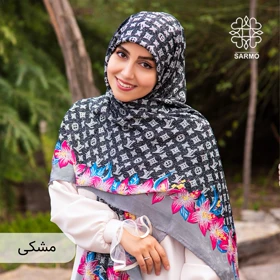 روسری ابریشم مودال گل‌دار الوی