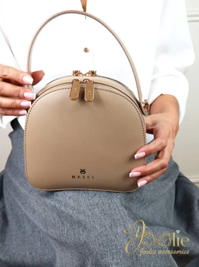 کیف دوشی دستی زنانه Hasel کد k197 (نسکافه ای روشن)