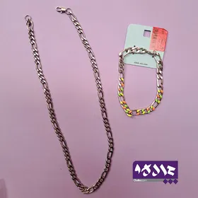گردنبند و دستبند استیل
