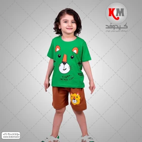 تیشرت شلوارک طرح شیر