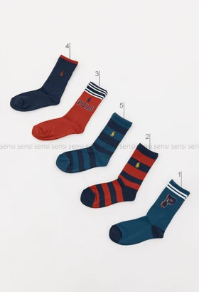 جوراب polo ساق‌دار پنبه کد1005210