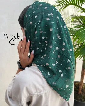مینی اسکارف سبز دست دوز 3951