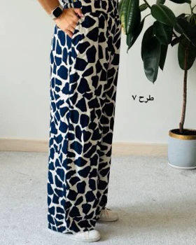 شلوار بگ طرح دار