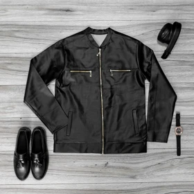 کاپشن چرم مردانه مدل SERGIO ویژه