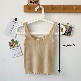 تاپ نیم‌تنه کبریتی طرح ارغوان