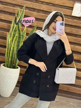 مانتو کتی چهار دکمه کتیبه