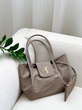 کیف YSL گلدوزی 12182 (نسکافه ای)